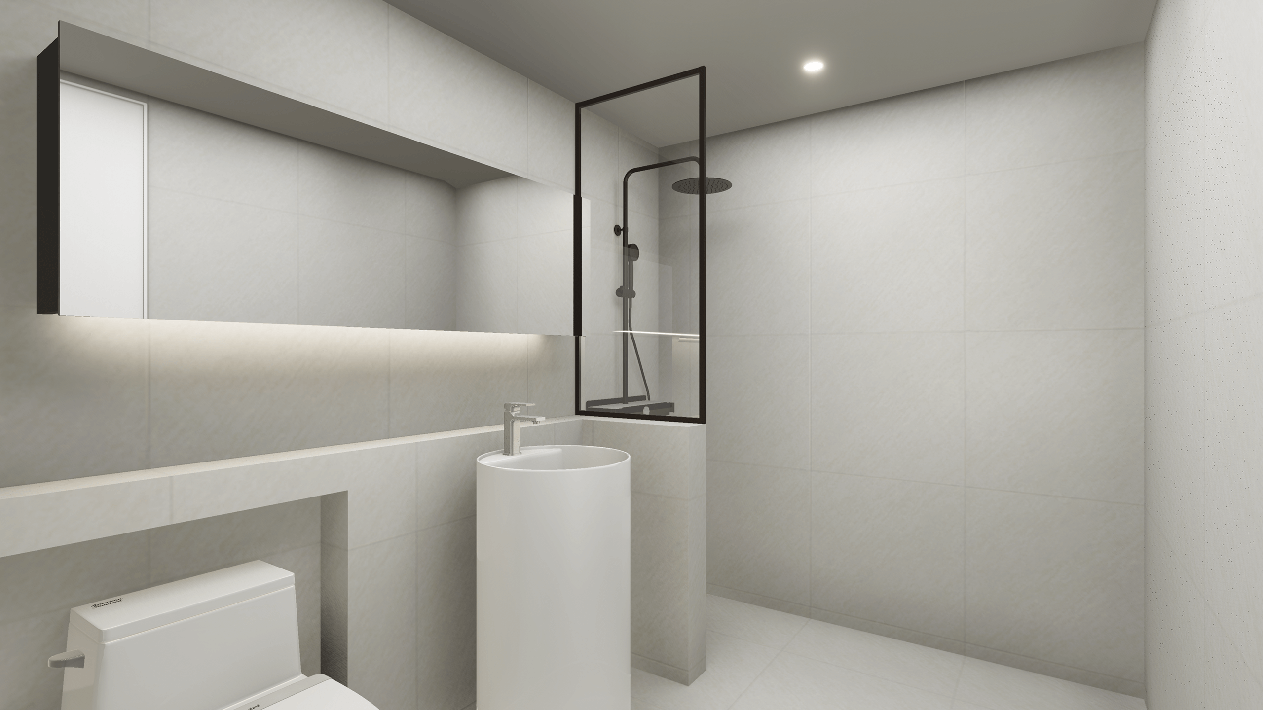 무채색 속 우드 한스푼