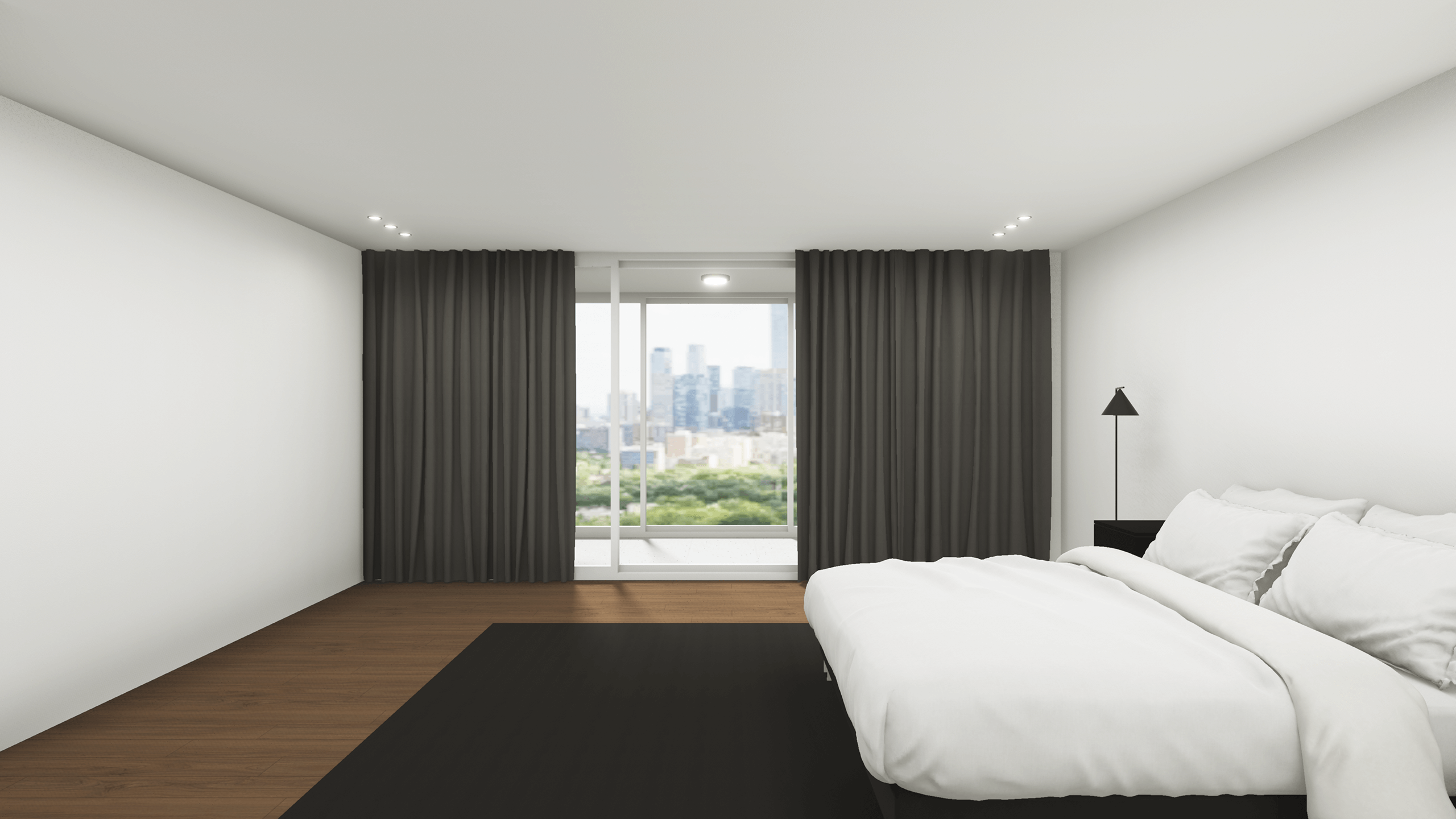 무채색 속 우드 한스푼