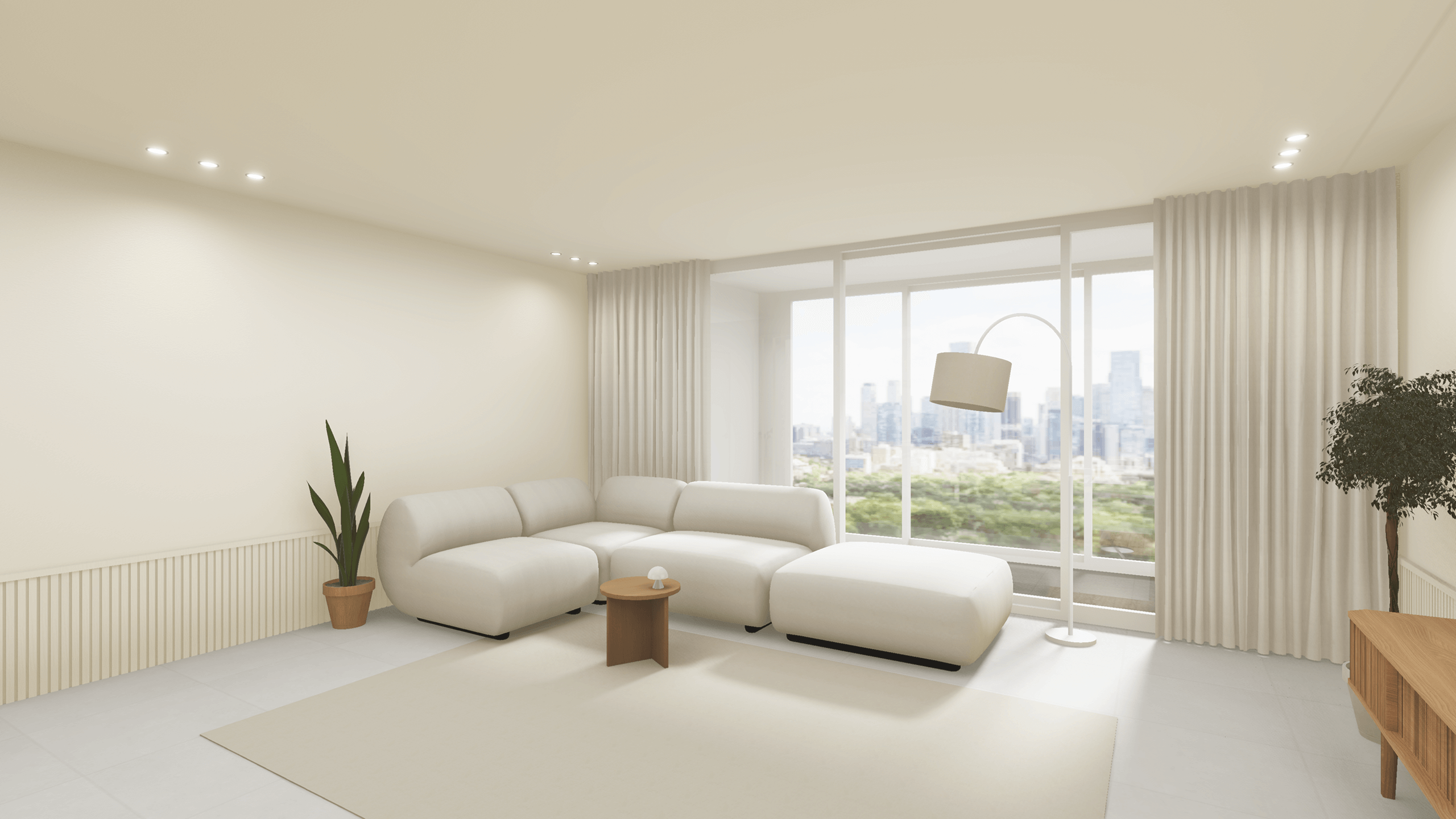 빛이 퍼지는 크림톤 하우스