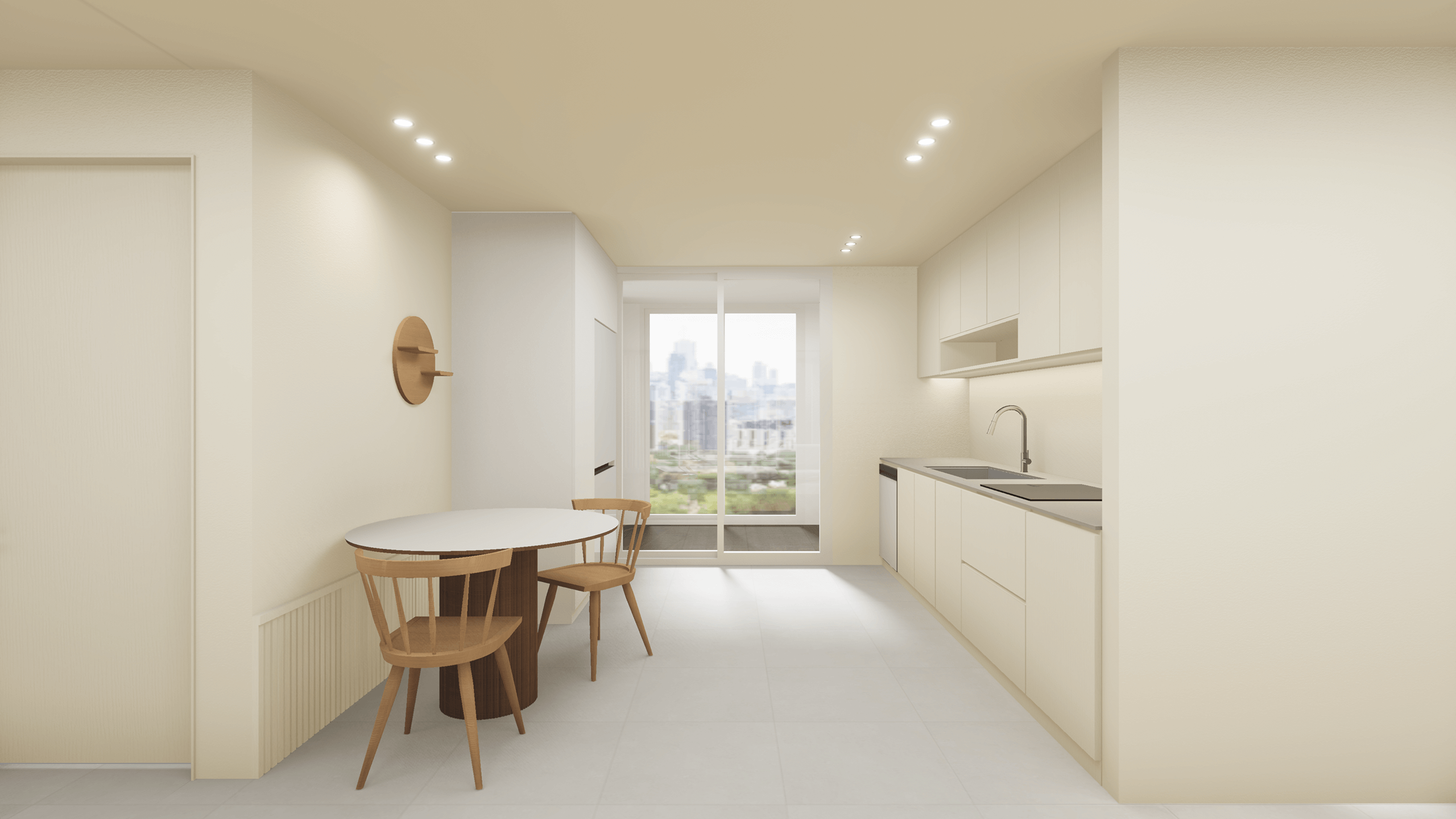 빛이 퍼지는 크림톤 하우스