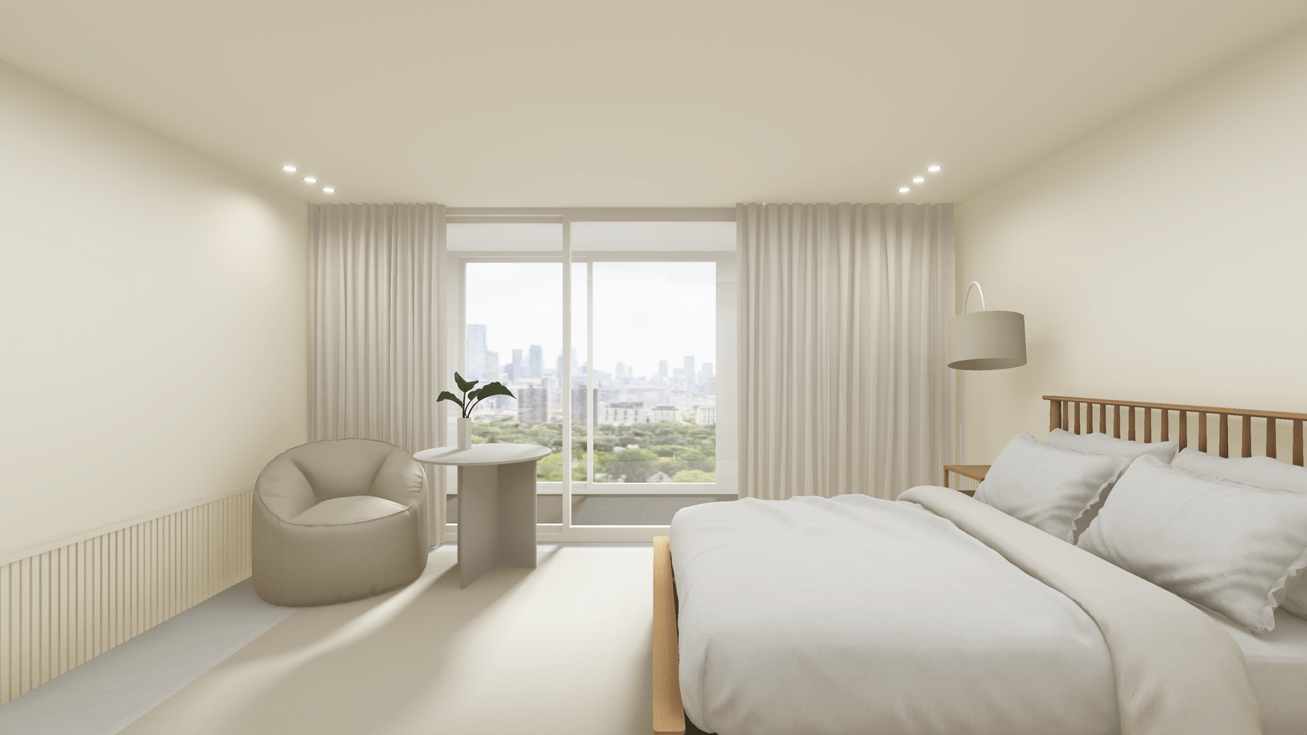 빛이 퍼지는 크림톤 하우스