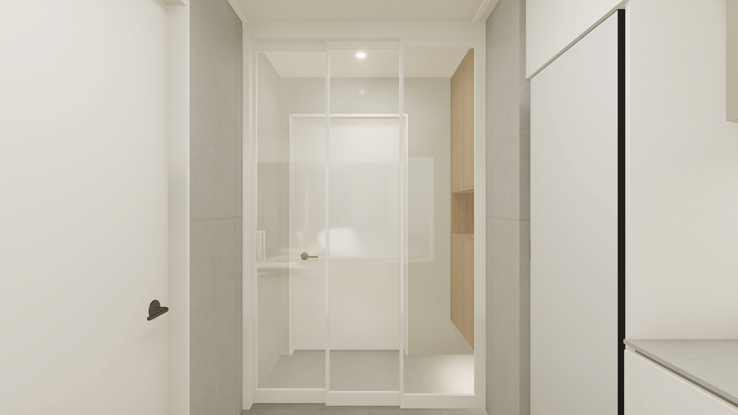 고요한 화이트우드 인테리어