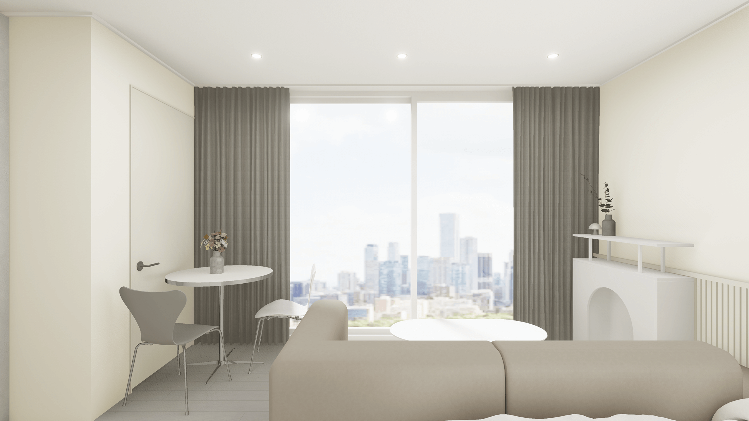 크림&그레이 인테리어