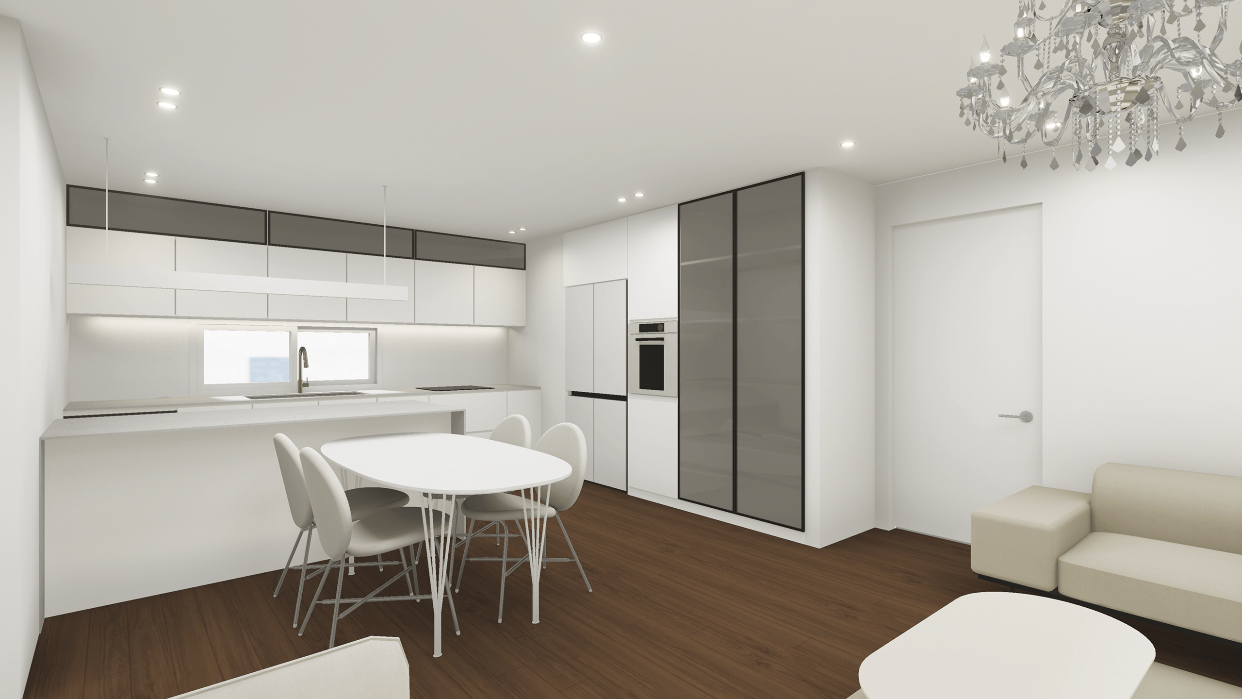 클래식무드의 화이트브라운 인테리어