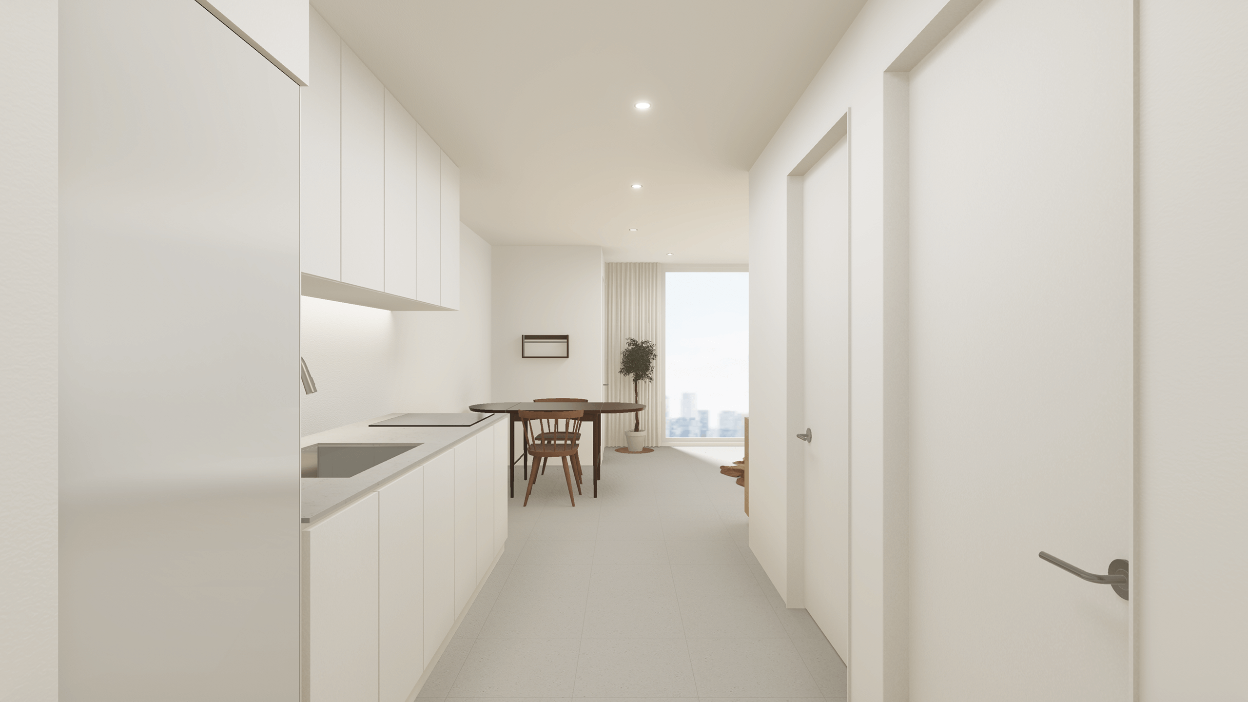 화이트&우드 미니멀 하우스