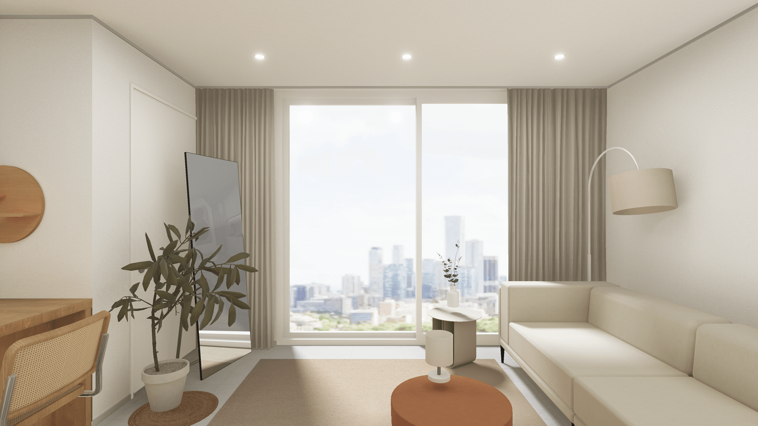 화이트&우드 믹스 인테리어