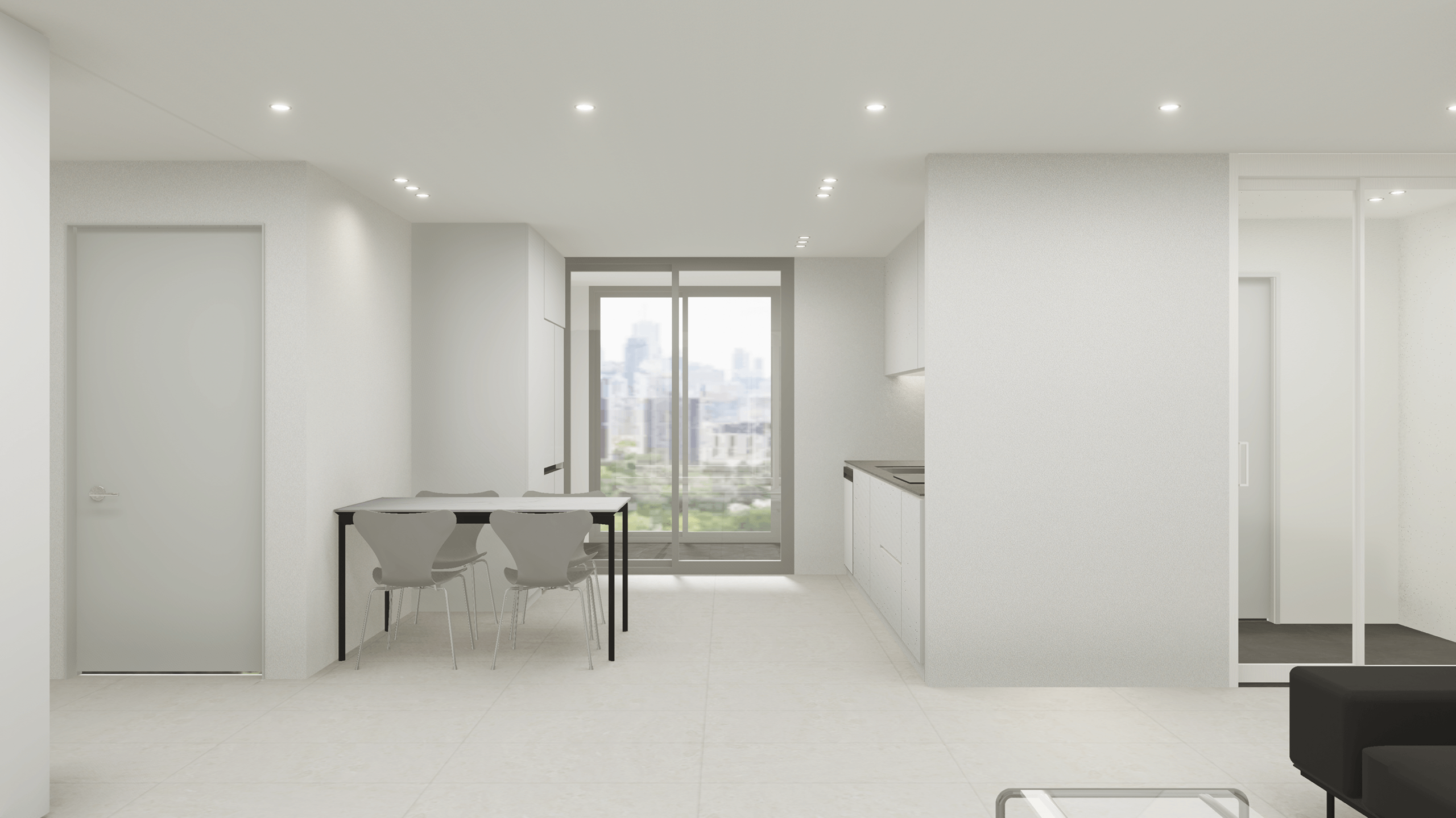 차분함 위에 더한 블랙