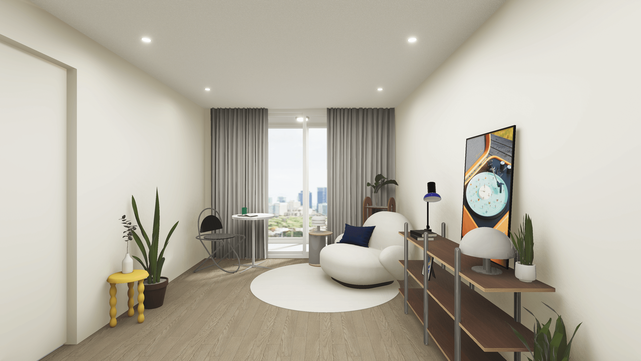 화이트&우드의 조화