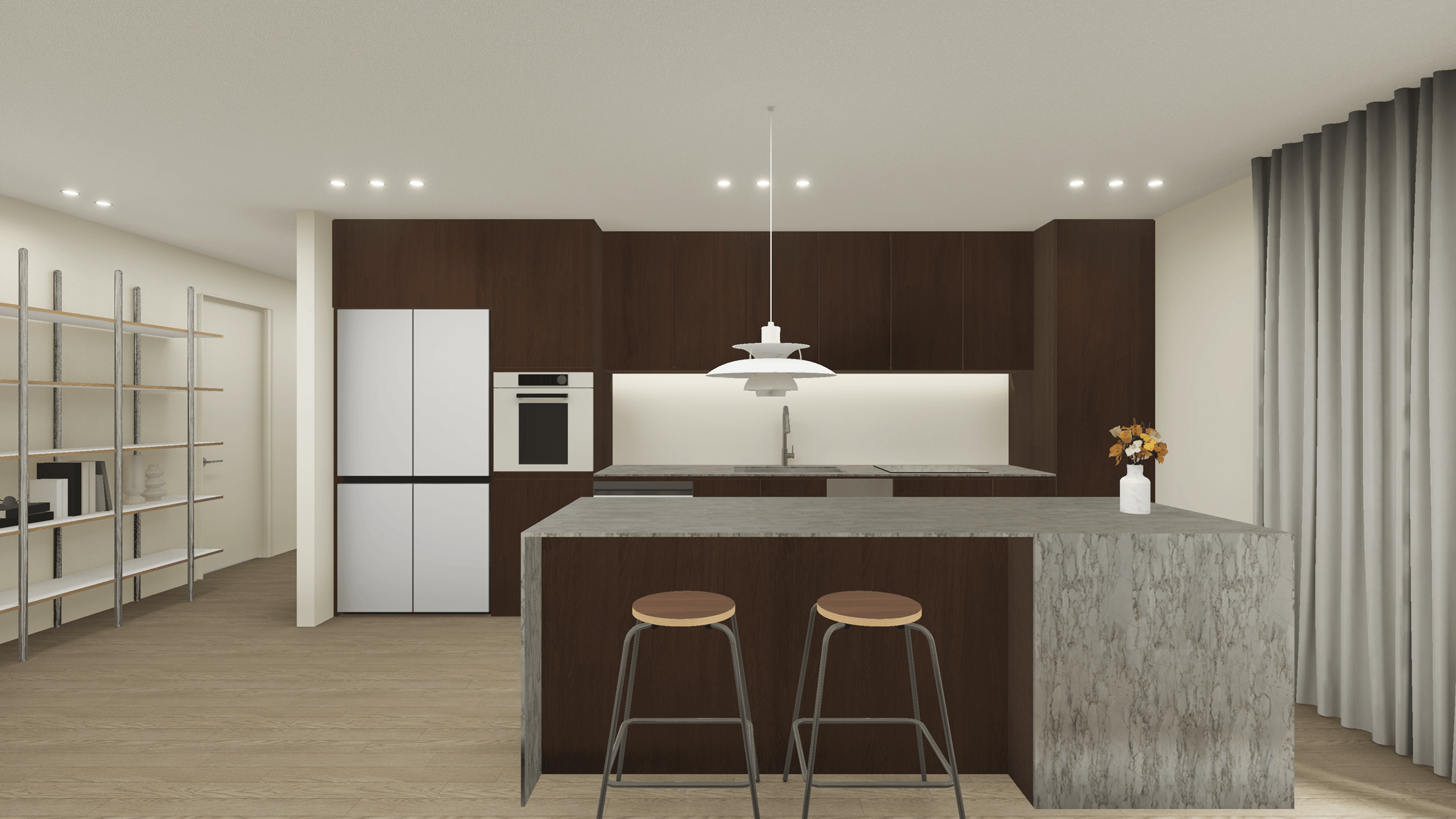 화이트&우드의 조화